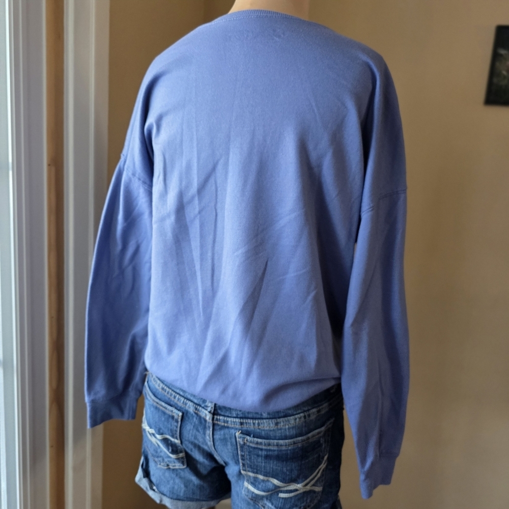 Sailor Moon Blue Crew Neck Sweatshirt - Size XS - Picture 6 of 6